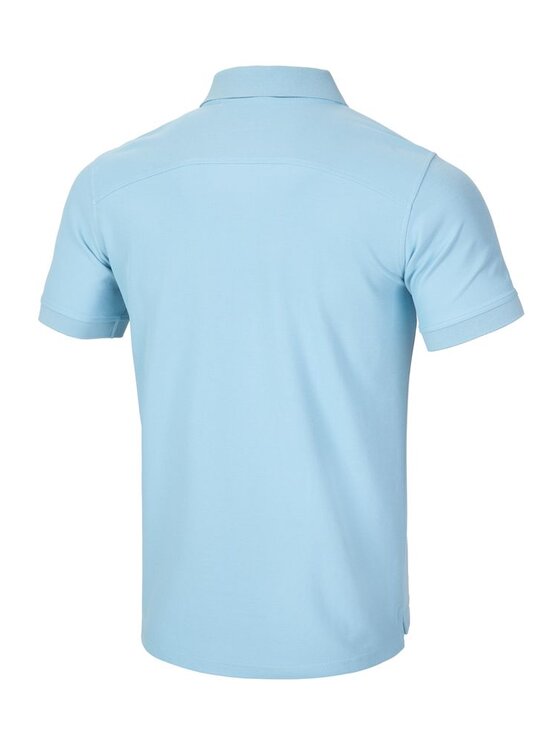 PITBULL PITBULL Polo Koszulka Niebieski jasny Regular Fit