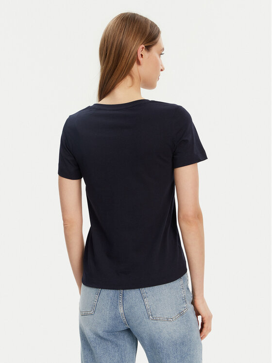 Gant Gant Tričko Shield 4200750 Tmavomodrá Regular Fit