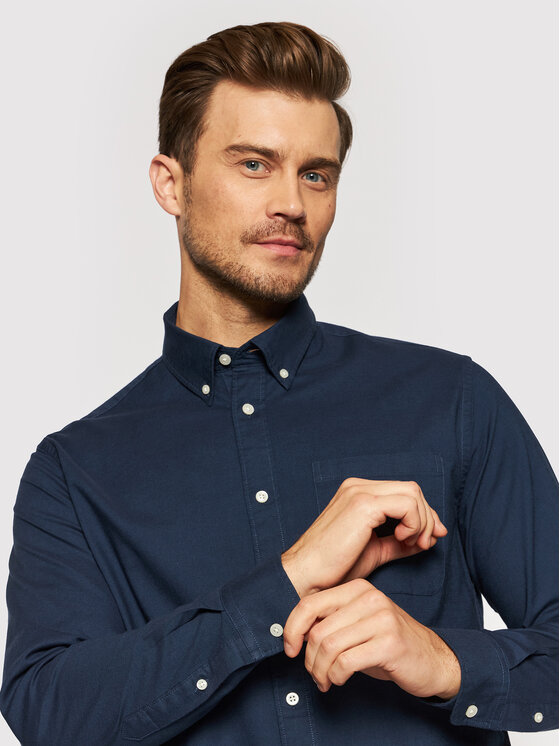 Selected Homme Selected Homme Camicia Rick 16077359 Blu scuro Regular Fit