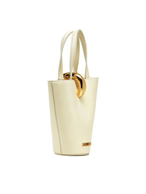JACQUEMUS JACQUEMUS Kabelka Le Petit Bambol 24H243BA389-3173 Krémová