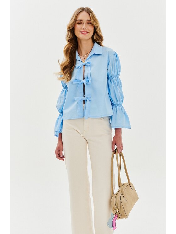 NAOKO NAOKO Košeľa Blue Cloud Modrá Regular Fit