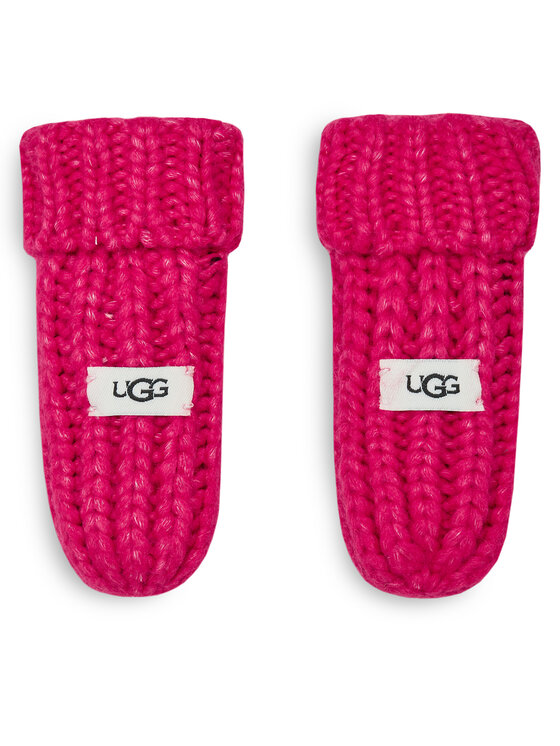 Ugg Ugg Zestaw Czapka i Rękawiczki K Infant Knit Set 22726 Różowy