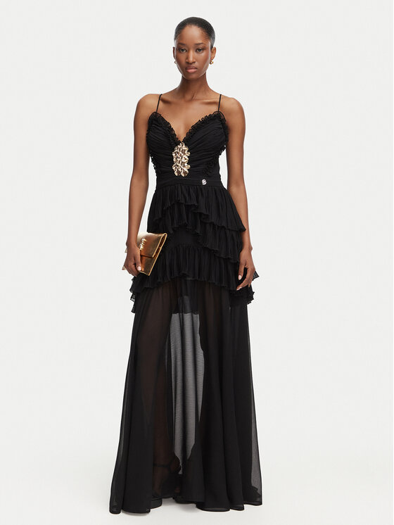 Babylon Babylon Abendkleid W S00924 Schwarz Regular Fit
