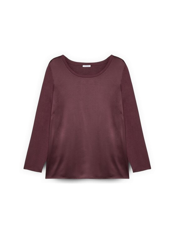 Fiorella Rubino Fiorella Rubino Bluzka G248L008560N029 Bordowy Regular Fit
