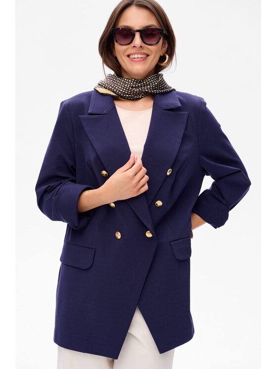 blue shadow blue shadow Marynarka Endorfina Granatowy Regular Fit