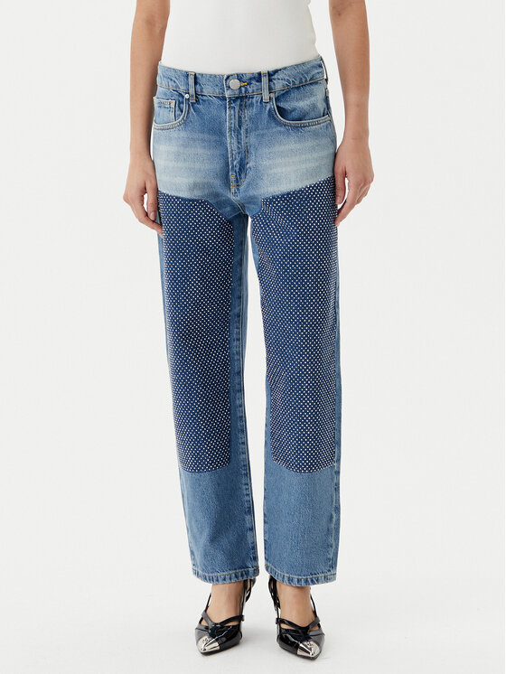 PINKO PINKO Jeansy Rose Staright 104635 A2F7 Modrá Straight Fit