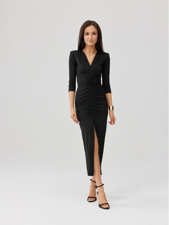 Roco Fashion Roco Fashion Abito da cocktail Mireya Nero Slim Fit