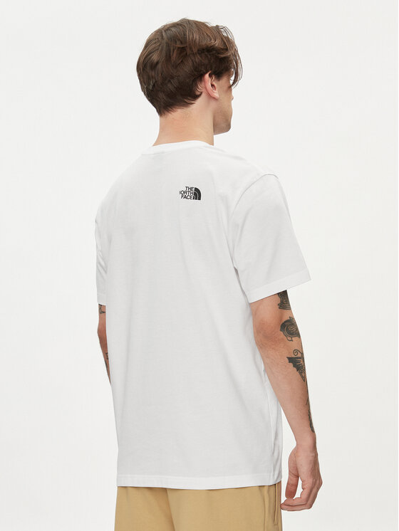 The North Face The North Face Póló Simple Dome NF0A87NG Fehér Regular Fit