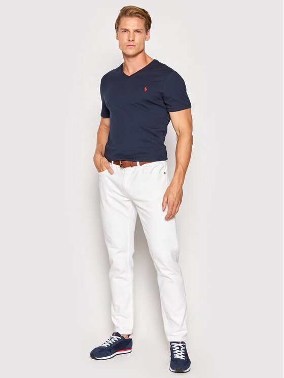Polo Ralph Lauren Polo Ralph Lauren Тишърт 710671453091 Тъмносин Custom Slim Fit