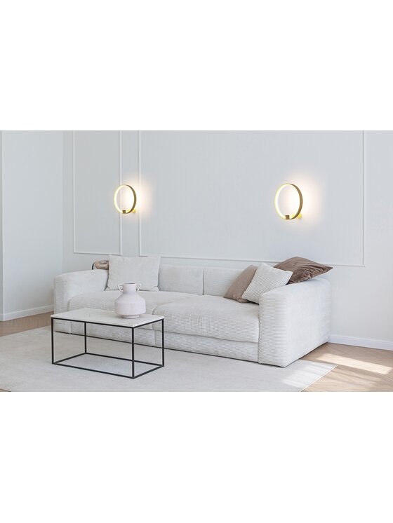 MIAhome MIAhome Lampa ścienna kinkiet ścienny CIRCLE WALL złota Złoty