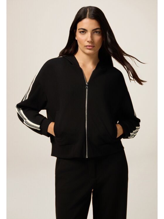 Oltre Oltre Bluza G963J004240N033 Czarny Baggy Fit