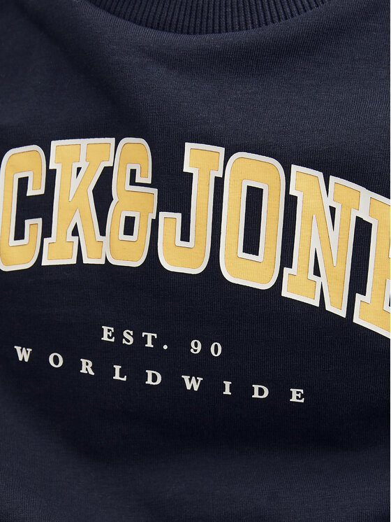 Jack & Jones Junior Jack & Jones Junior Póló Caleb 12258924 Sötétkék Relaxed Fit