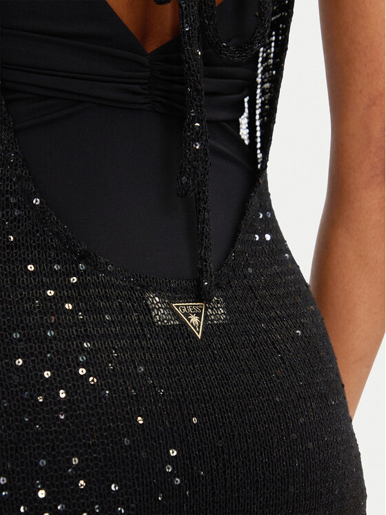 Guess Guess Strand ruha E5GK01 KCR20 Fekete Bodycon Fit