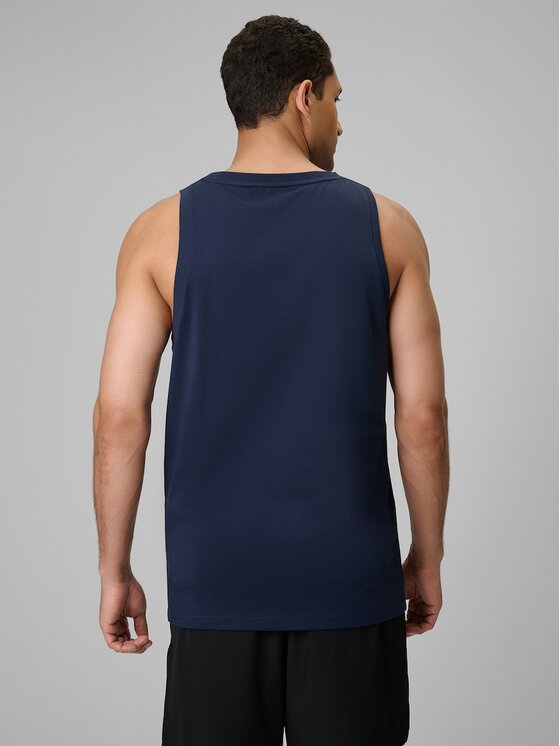 4F 4F Tank top 4FWSS26TSLEM249-31S Niebieski Regular Fit