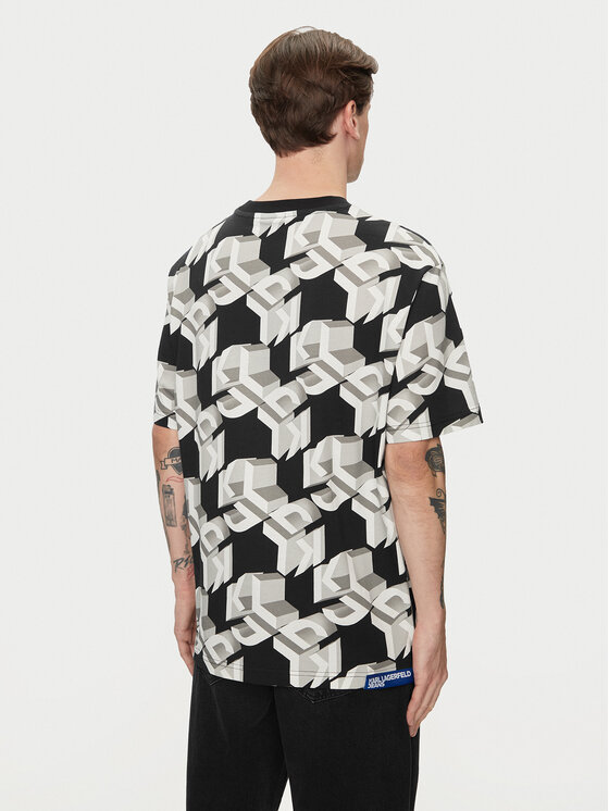 Karl Lagerfeld Jeans Karl Lagerfeld Jeans T-shirt 241D1701 Siva Relaxed Fit