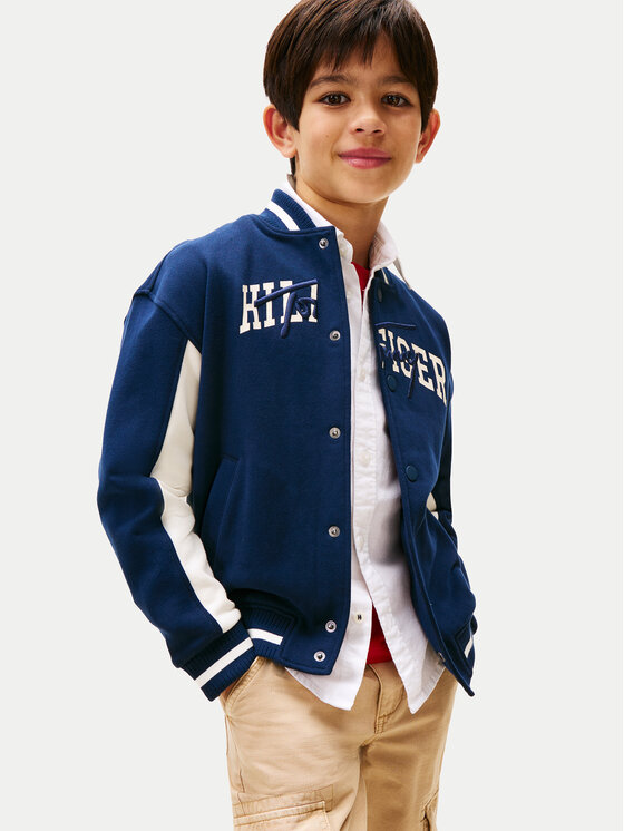 Tommy Hilfiger Tommy Hilfiger Bluza KB0KB09745 Granatowy Regular Fit
