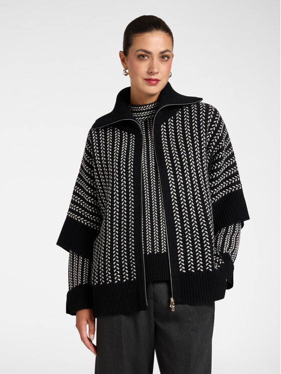 Elena Mirò Elena Mirò Cardigan S604E003748N0A1 Nero Over Fit