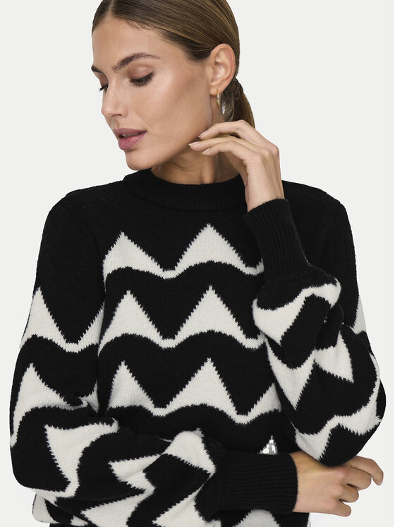 JDY JDY Džemper Tina 15330567 Crna Regular Fit