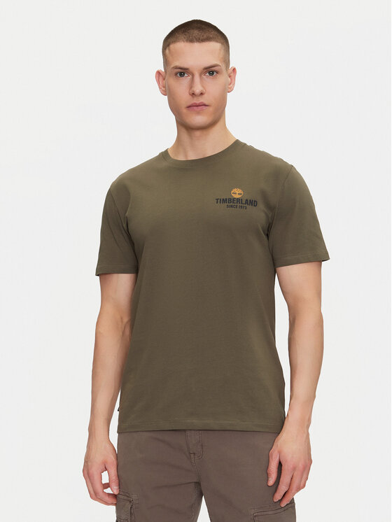 Timberland Timberland Póló TB0A2G8S Zöld Regular Fit