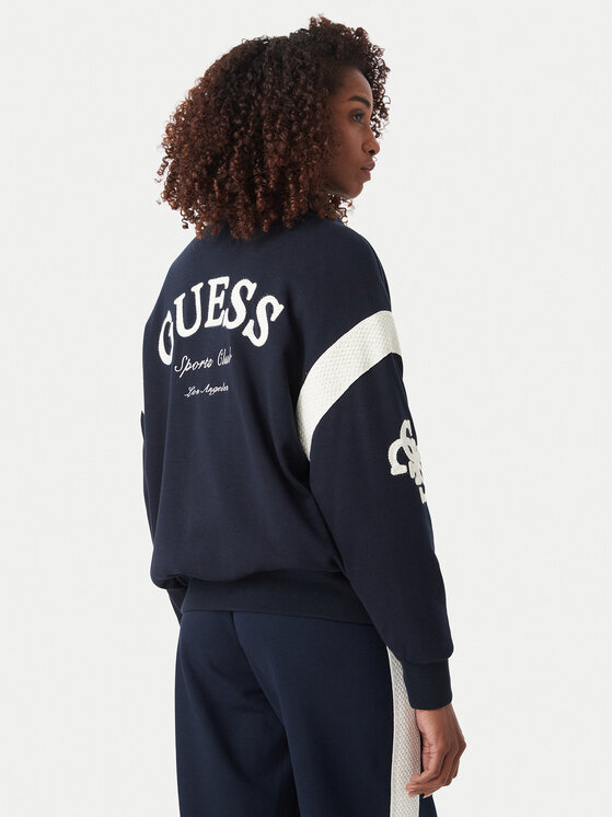Guess Guess Kurtka bomber V6YL07 K4293 Granatowy Regular Fit
