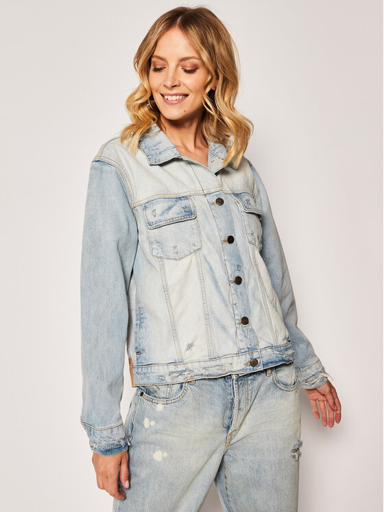 One Teaspoon One Teaspoon Jeans jakna Kansas Truckers 23034 Modra Regular Fit