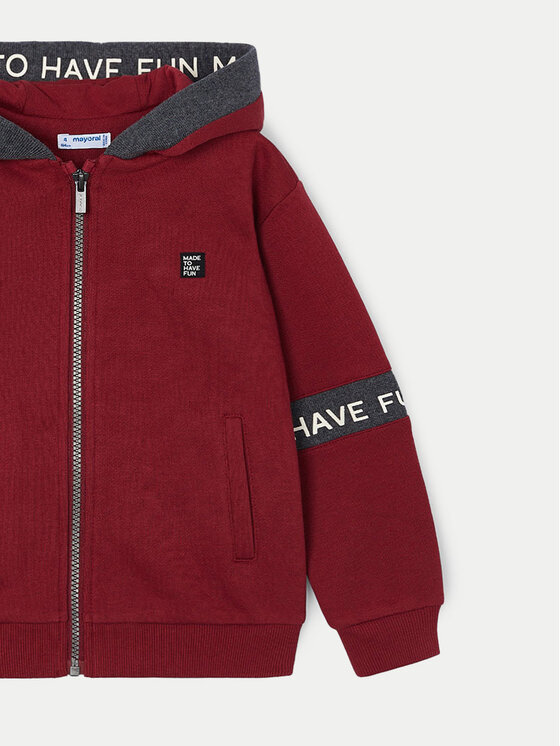 Mayoral Mayoral Felpa 4473 Rosso Regular Fit