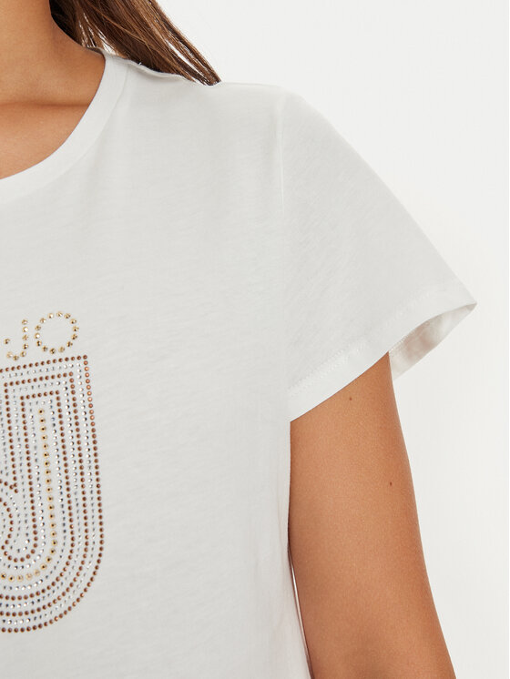 Liu Jo Liu Jo T-Shirt TF4209 J6040 Bílá Regular Fit