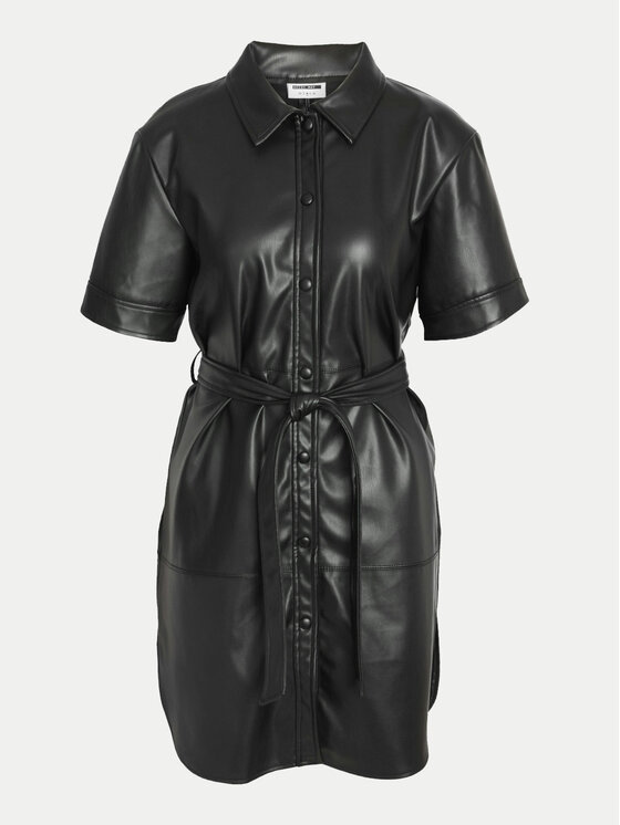 Noisy May Noisy May Vestito in similpelle Andy 27026068 Nero Regular Fit