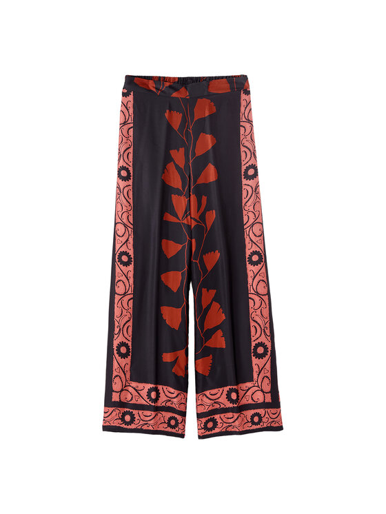 Oltre Oltre Pantaloni di tessuto P008J002462N0Z3 Nero Baggy Fit