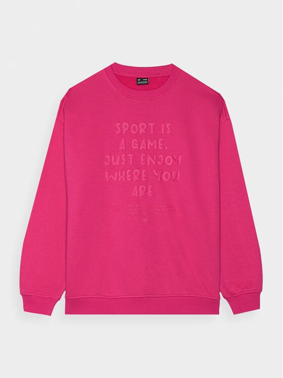 4F 4F Felpa 4FJWAW24TSWSF1214-55S Rosa Regular Fit