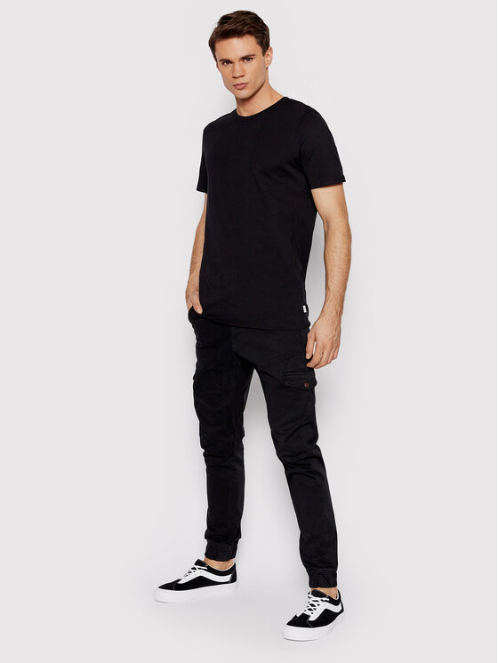 Jack&Jones Jack&Jones 2er-Set T-Shirts Basic Crew Neck 12133913 Schwarz Regular Fit