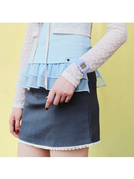 Baby-G Baby-G Zegarek Casio-BGD-10KH-2BER Fioletowy