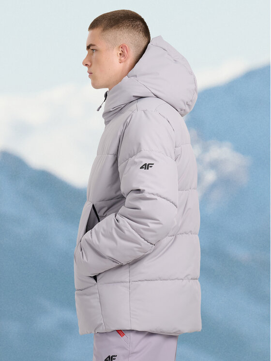 4F 4F Kurtka narciarska SKIWEAR Szary Regular Fit