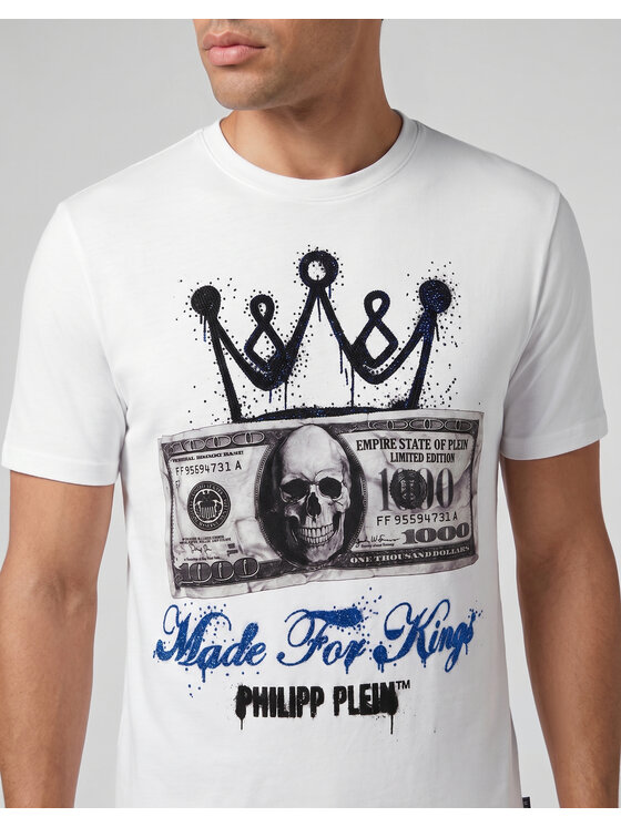 PHILIPP PLEIN PHILIPP PLEIN T-Shirt 31614 Biały Regular Fit