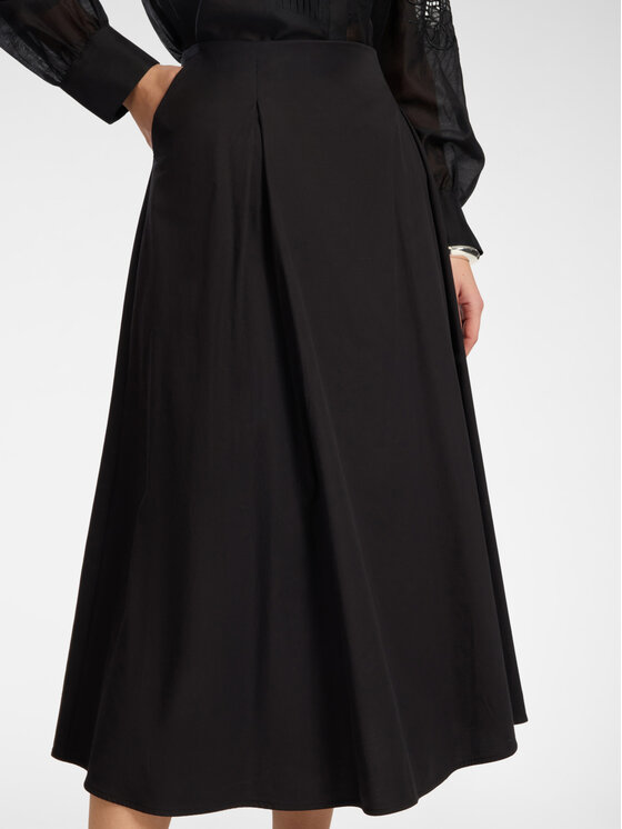 Elena Mirò Elena Mirò Spódnica midi 1063P000086N033 Czarny A-Line Fit