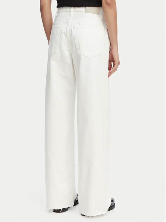 Calvin Klein Jeans Calvin Klein Jeans Jeansy LV047F733G Kremowy Wide Leg