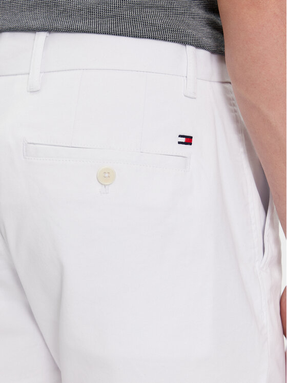 Tommy Hilfiger Tommy Hilfiger Шорти з тканини Brooklyn Short 1985 MW0MW23563 Білий Regular Fit