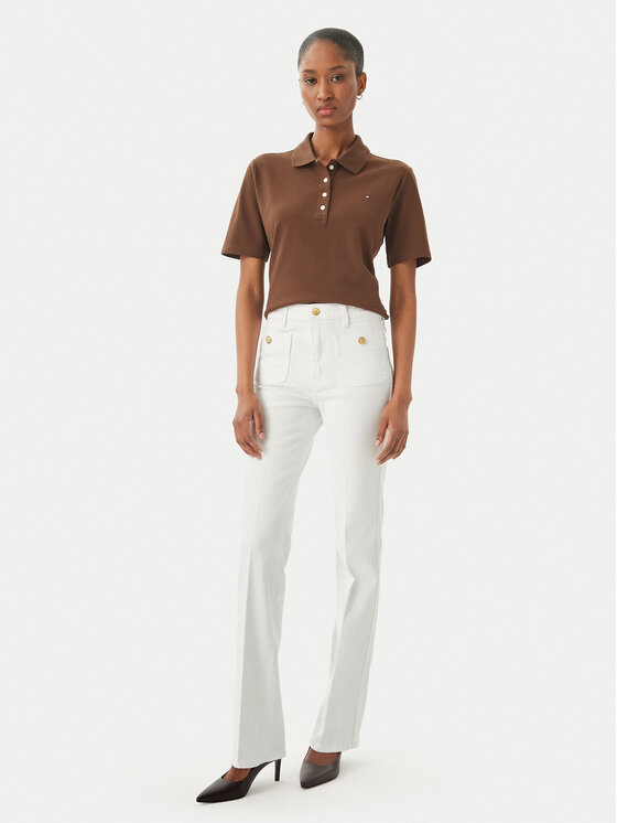 Tommy Hilfiger Tommy Hilfiger Farmer WW0WW48580 Fehér Bootcut Fit
