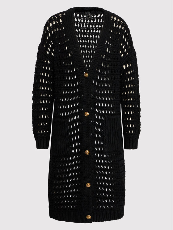 PINKO Pinko Strickjacke Mimosa 1G18C6 A0AD Schwarz Relaxed Fit