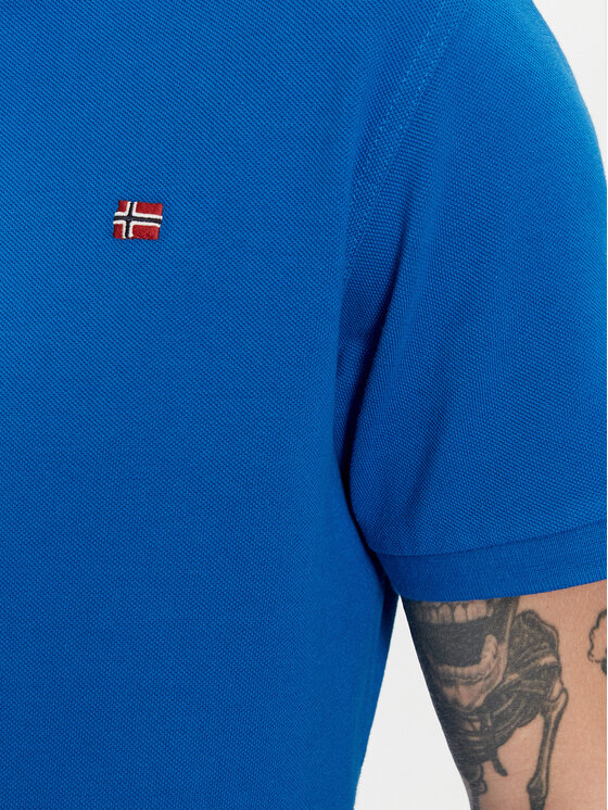 Napapijri Napapijri Polo marškinėliai Eolanos 3 NP0A4GB3 Mėlyna Regular Fit