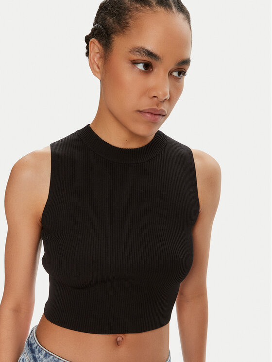 HUGO Hugo Top Sepinn 50514314 Čierna Slim Fit