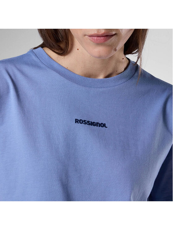 Rossignol Rossignol T-Shirt W Presset Tee Niebieski Relaxed Fit