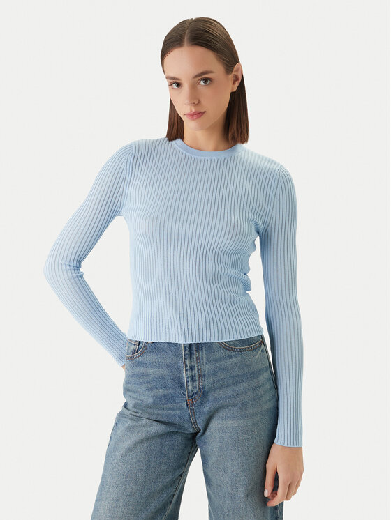 HUGO HUGO Svetr Somya_B 50554221 Světle modrá Slim Fit