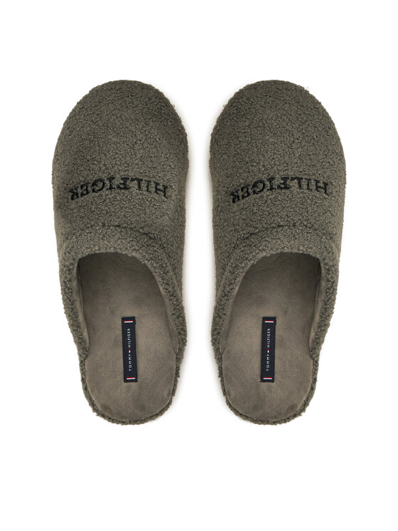 Tommy Hilfiger Tommy Hilfiger Παντόφλες Σπιτιού Warm Curly House Shoe FM0FM05226 Γκρι