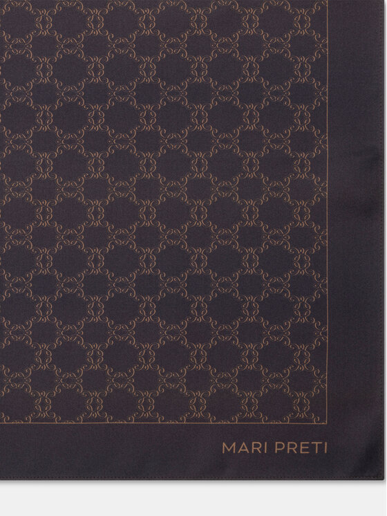 MARI PRETI MARI PRETI Foulard MONOGRAM M Marrone