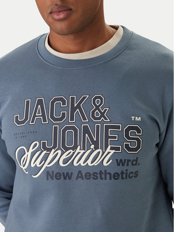 Jack & Jones Jack & Jones Džemperis Elogo 12288925 Mėlyna Regular Fit
