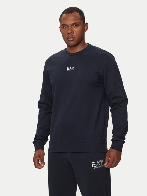 EA7 Emporio Armani Mikina 8NPM30 PJVRZ 0562 Tmavomodrá Regular Fit