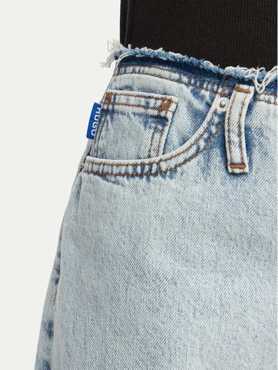 HUGO HUGO Teksad Leni 50557022 Helesinine Loose Fit