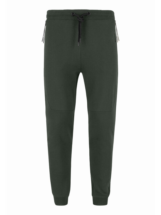 Volcano Volcano Spodnie dresowe N-BASO Zielony Regular Fit