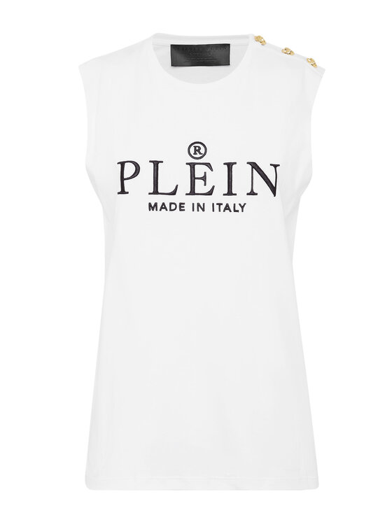 PHILIPP PLEIN PHILIPP PLEIN Tank top 1423 Biela Skin Tight Fit